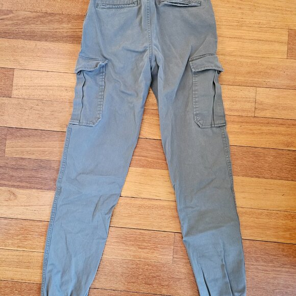 American Tall – Size 28T Camo Green – TAPERED-FIT Stretch Cotton Cargo Jogger Pa - Picture 4 of 7